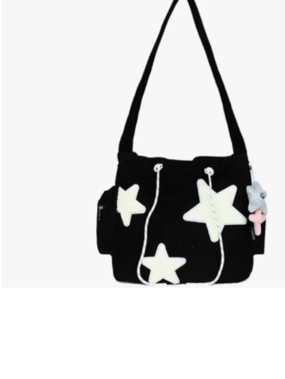 Star Crossbody Bag Women Corduroy Tote Bag Aesthetic Messenger Bag Cute Shoulder